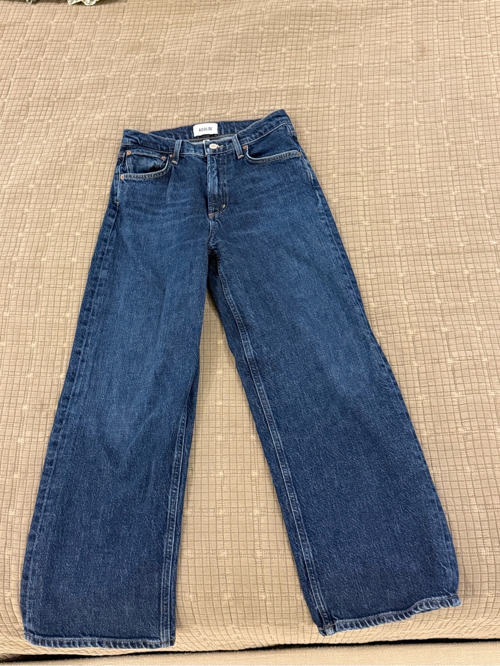 Agolde Women’s REN Deep Indigo Straight Jeans